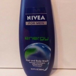 Nivea for Men Energy Hair & Body Wash 4 Bottles
